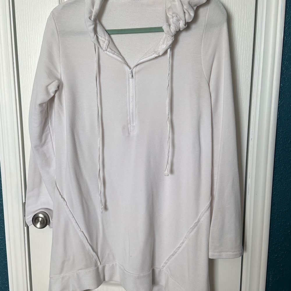 CABLE & GAUGE - White Long Sleeve Tunic